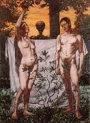 Hans Thoma Adam and Eve Sweden oil painting artist